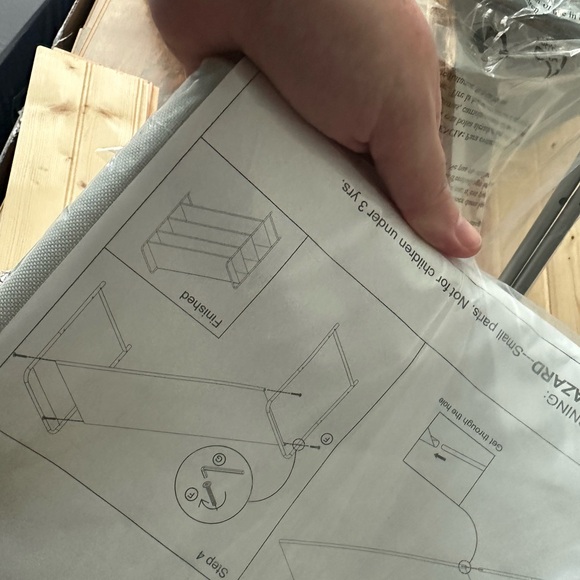 Gray Metal Shoe Rack - Picture 2 of 3